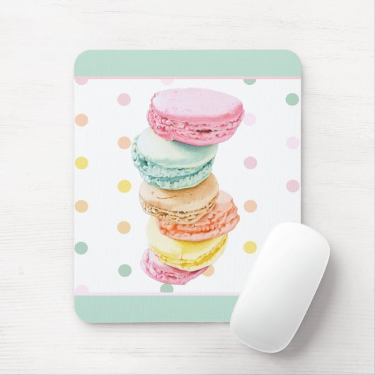 Macarons dots Mousepad (Mit Mouse)