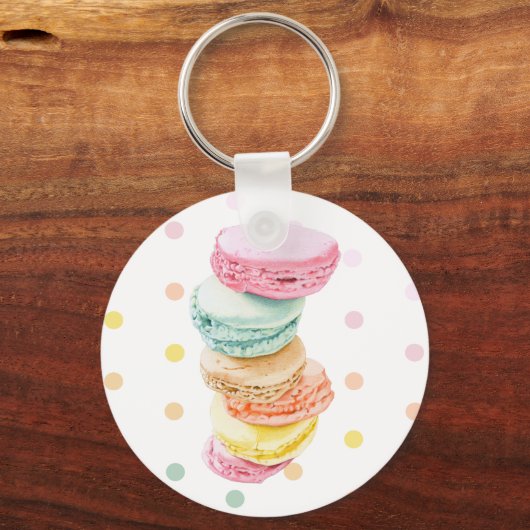 Macarons dots Schlüsselanhänger (Vorderseite)