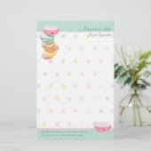 Macarons dots Stationierung Briefpapier (Stehend Vorderseite)