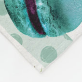 Macarons Französisch Konditorei mit Berries und Po Fleecedecke (Ecke)