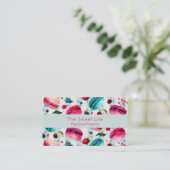 Macarons Französisch Konditorei mit Berries und Po Visitenkarte (Stehend Vorderseite)