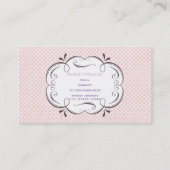 Macarons Französisches Dessert in Pastel Watercolo Visitenkarte (Rückseite)