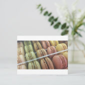 Macarons galore postkarte (Stehend Vorderseite)