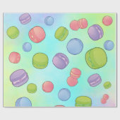 Macarons Geschenkpapier (Flach)