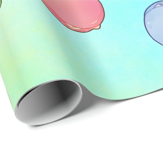 Macarons Geschenkpapier (Rolleneckpunkt)