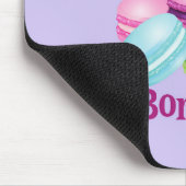 Macarons Glück Bonheur Mousepad (Ecke)