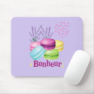 Macarons Glück Bonheur Mousepad