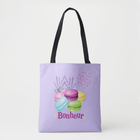 Macarons Glück Bonheur Tasche (Vorderseite)
