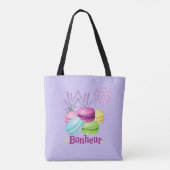Macarons Glück Bonheur Tasche (Rückseite)