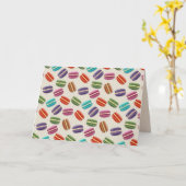 Macarons Grußkarte Karte (Gelbe Blume)