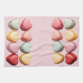 Macarons Herz Küchentücher (Horizontal)