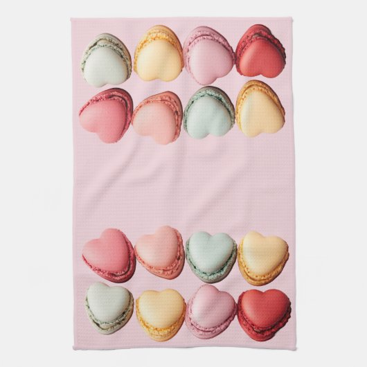 Macarons Herz Küchentücher (Vertikal)