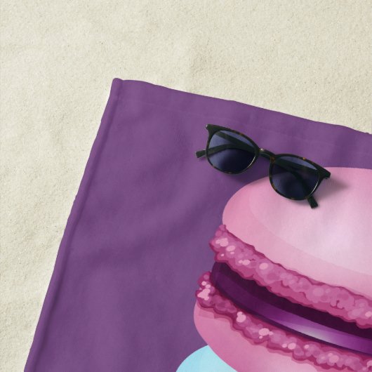 Macarons im Pariser Stil Strandtuch (Beispiel)