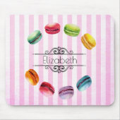 Macarons in einem Kreis | Französischer Konditor i Mousepad (Vorne)