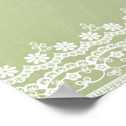 Macarons in Paris und Lace Poster (Ecke)