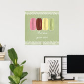 Macarons in Paris und Lace Poster (Heimbüro)