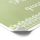 Macarons in Paris und Lace Poster (Ecke)