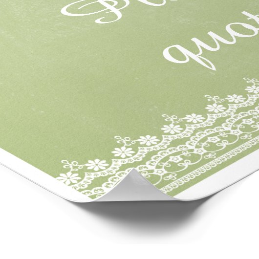 Macarons in Paris und Lace Poster (Ecke)