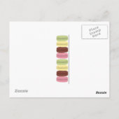 Macarons in Paris und Lace Postkarte (Rückseite)