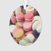 Macarons in verschiedenen Farben Ornament (Vorderseite)