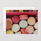 Macarons in verschiedenen Farben Postkarte (Vorne/Hinten)