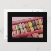 Macarons in verschiedenen Farben Postkarte (Vorne/Hinten)
