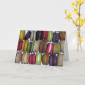 Macarons Karte (Gelbe Blume)