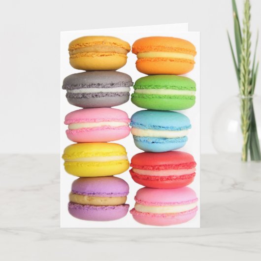 Macarons Karte (Vorderseite)