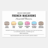 Macarons-Label für Aromen mit benutzerdefinierten  Rechteckiger Aufkleber (Vorderseite)
