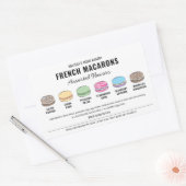 Macarons-Label für Aromen mit benutzerdefinierten  Rechteckiger Aufkleber (Umschlag)