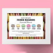 Macarons-Label für Aromen mit benutzerdefinierten Rechteckiger Aufkleber