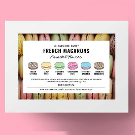 Macarons-Label für Aromen mit benutzerdefinierten  Rechteckiger Aufkleber