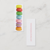 Macarons Mini Visitenkarte (Vorne/Hinten)