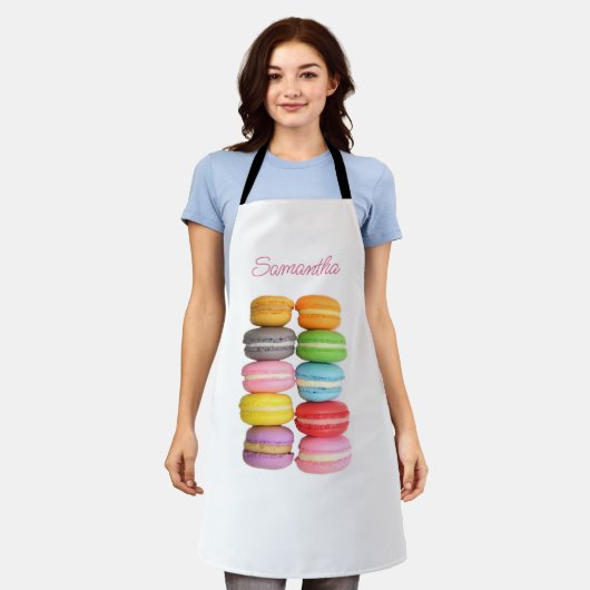 Macarons mit Namen Schürze (Getragen)