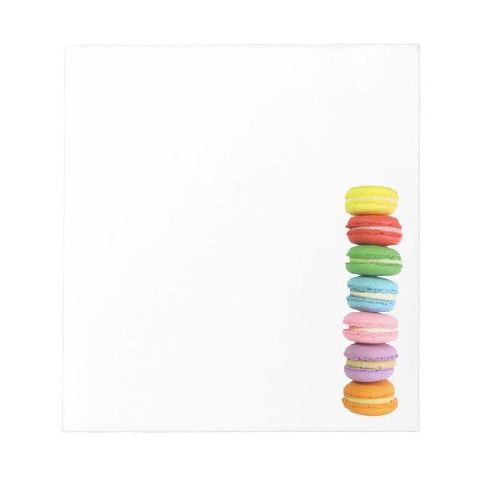 Macarons Notizblock (Vorderseite)