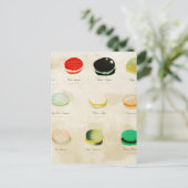 Macarons Paris Pastry Rupydetequila Postkarte (Stehend Vorderseite)