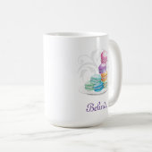 Macarons personalisierter Schlamm Kaffeetasse (VorderseiteRechts)
