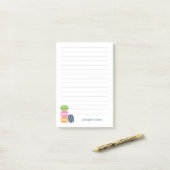 Macarons Post-it Klebezettel (Auf Schreibtisch)