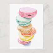 Macarons Postkarte (Vorderseite)
