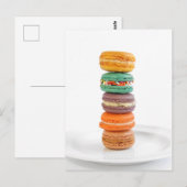 Macarons Postkarte (Vorne/Hinten)