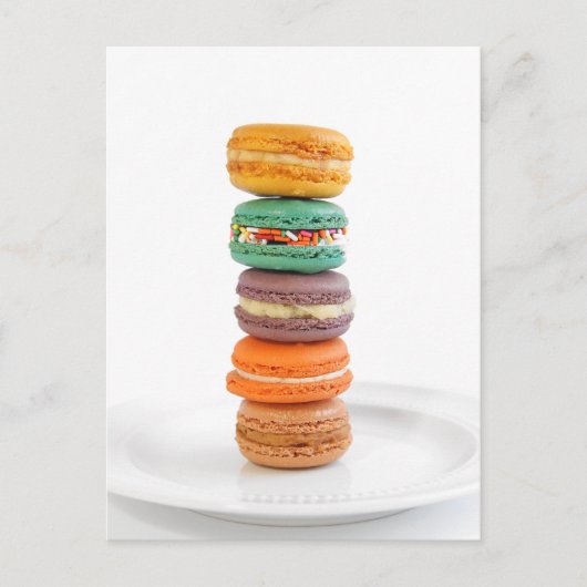 Macarons Postkarte (Vorderseite)