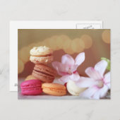 Macarons Postkarte (Vorne/Hinten)