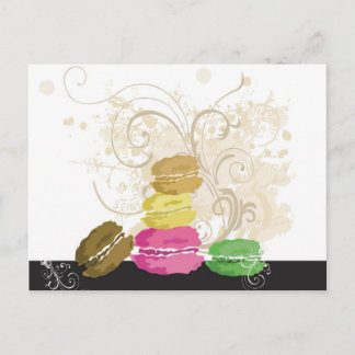 Macarons Postkarte