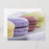 Macarons Postkarte (Vorne/Hinten)