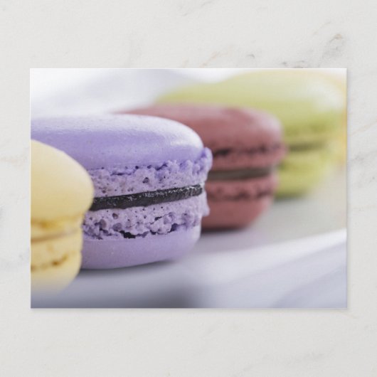 Macarons Postkarte (Vorderseite)