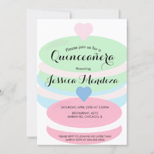 Macarons Quinceañera Sweet 16 Einladung