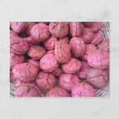 Macarons-Rose Postkarte (Vorderseite)