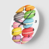 Macarons Runde Wanduhr (Winkel)