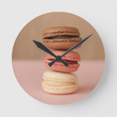 Macarons Runde Wanduhr (Vorderseite)