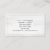 Macarons Stack Patisserie Bäckerei Koch Visitenkarte (Rückseite)